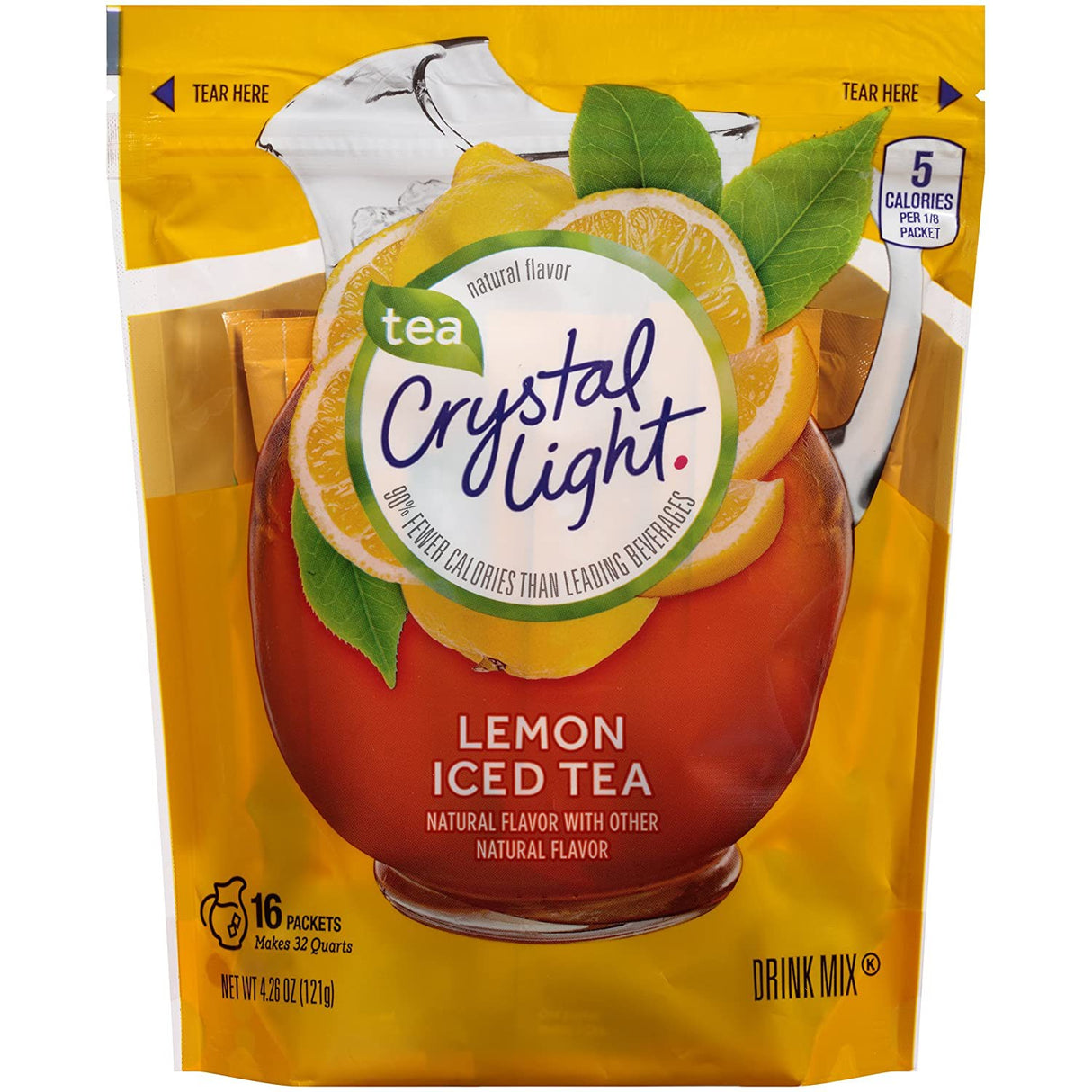 Té Helado Limón en Polvo Crystal Light 16 un