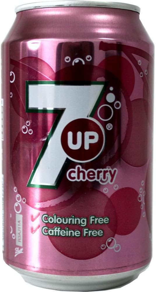 Bebida Cherry Lata 7Up 24 x 330 ml