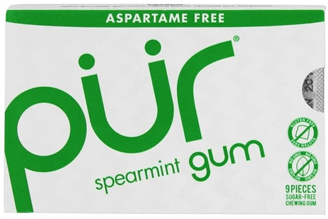 Chicles sin Azúcar Spearmint Pür 12 x 9 un