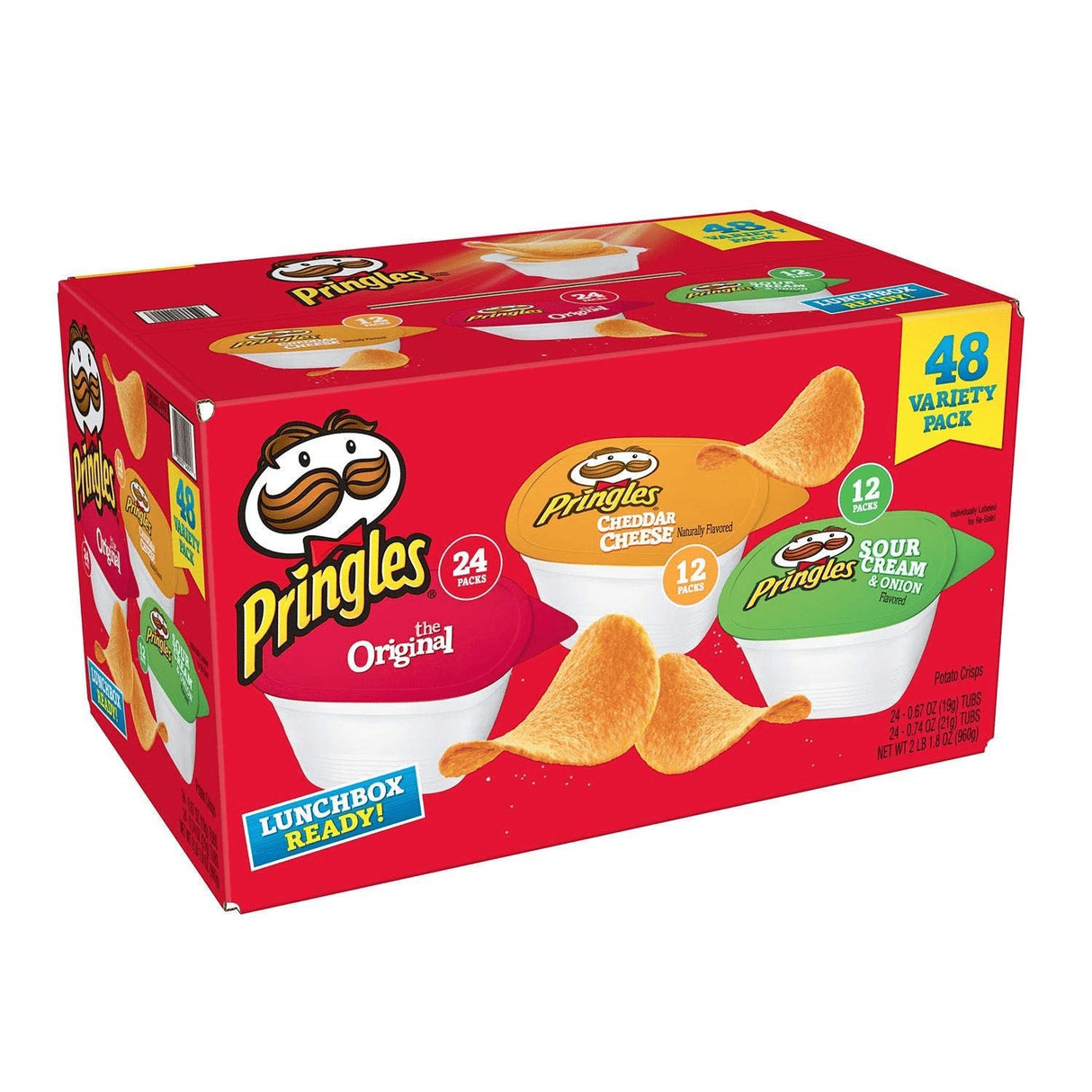 Papas Fritas Pringles Variedades Pringles 48 un x 20 g