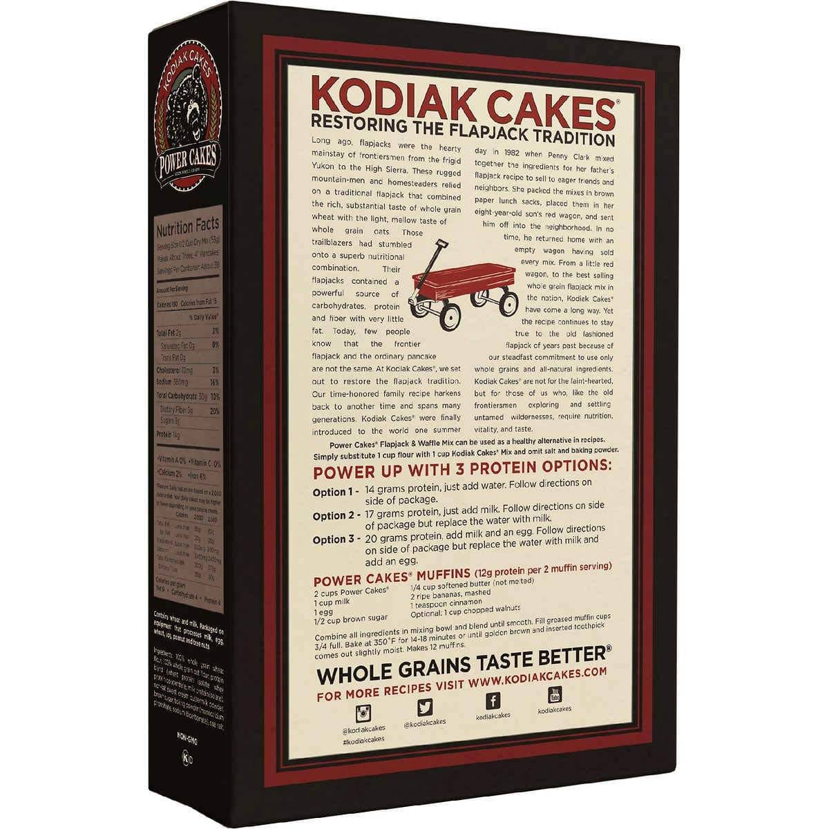 Mezcla Pancakes y Waffles Kodiak Cakes 3 un x 680 g