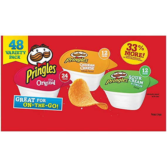 Papas Fritas Pringles Variedades Pringles 48 un x 20 g