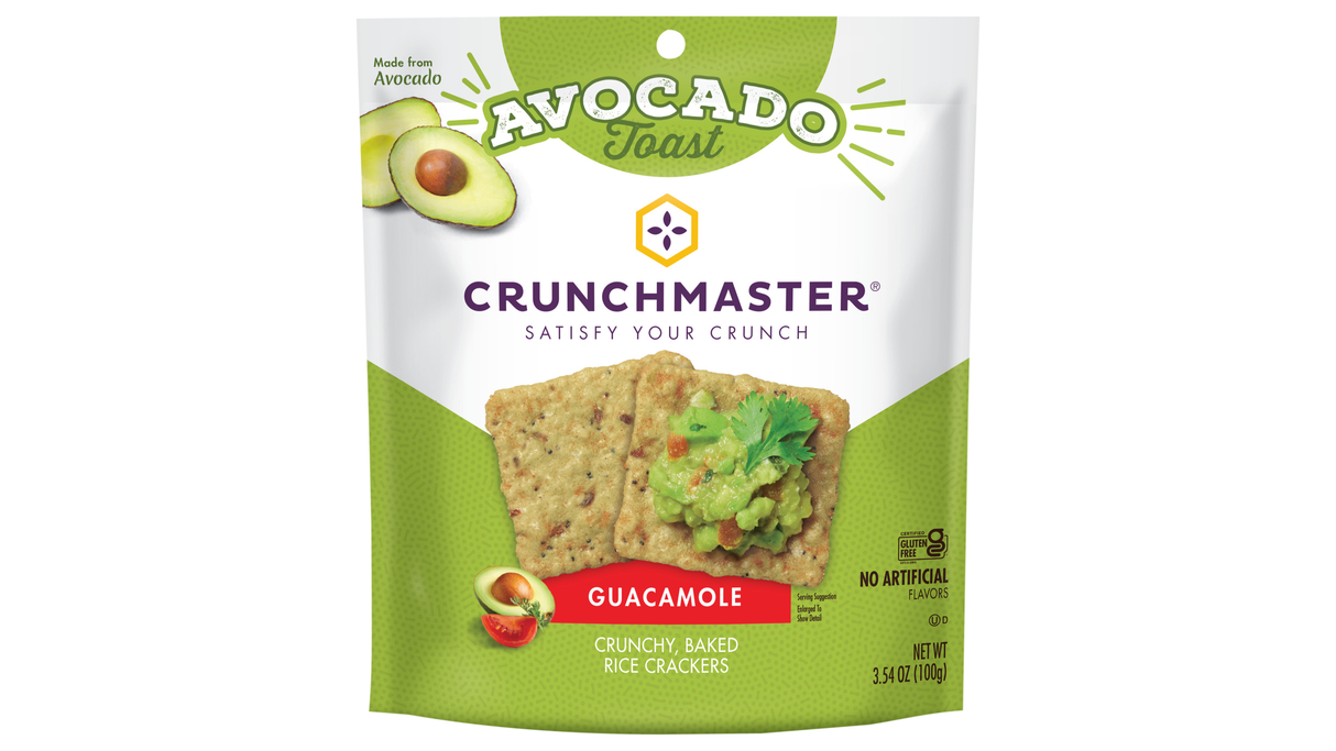 Galletas de Palta Tostadas sabor Guacamole Crunchmaster 113 g