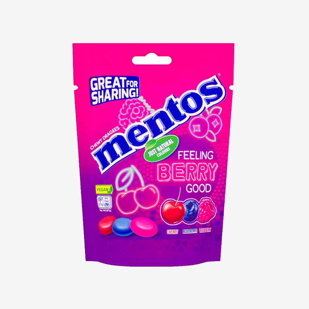 Masticables Feeling Berry Good Mentos 140 g