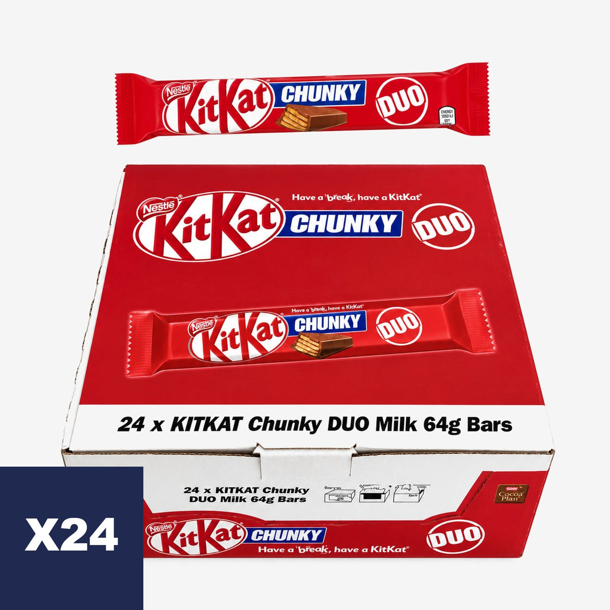 Chocolates Chunky Duo Kit Kat 24 un x 64 g