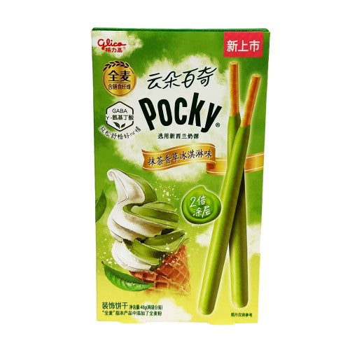Pocky Sabor Helado de Vainilla Matcha Glico 48 g