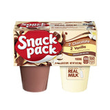 Pudín Vainilla y Chocolate Snack Pack 4 un x 92 g