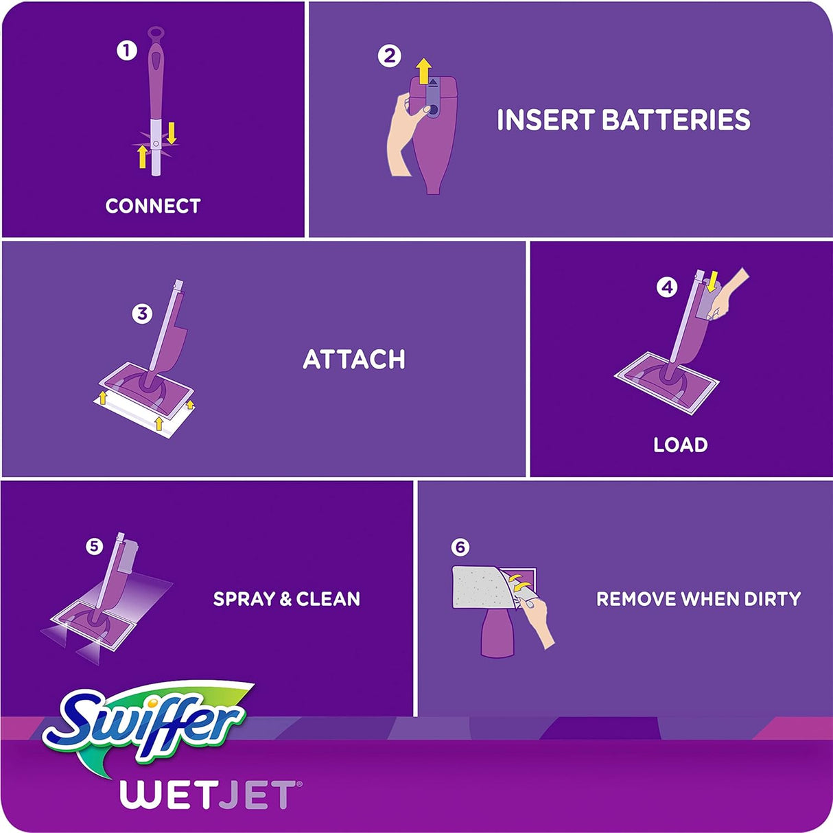 Set Mopa WetJet Swiffer 1 un