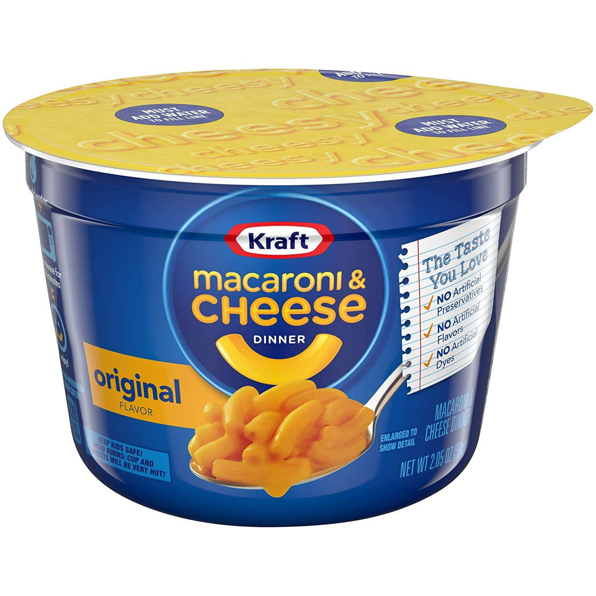 Macarrones con Queso Pocillo Kraft 58 g