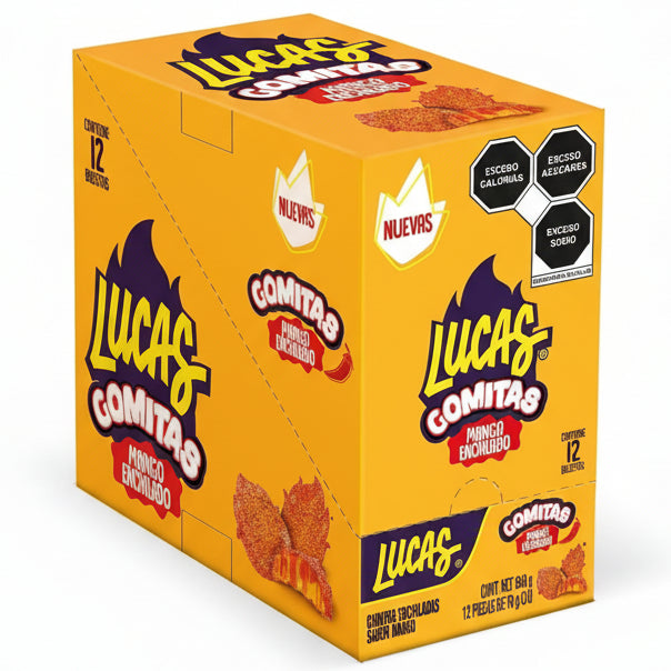 Gomitas Mango Enchilado Lucas 12 x 70 g