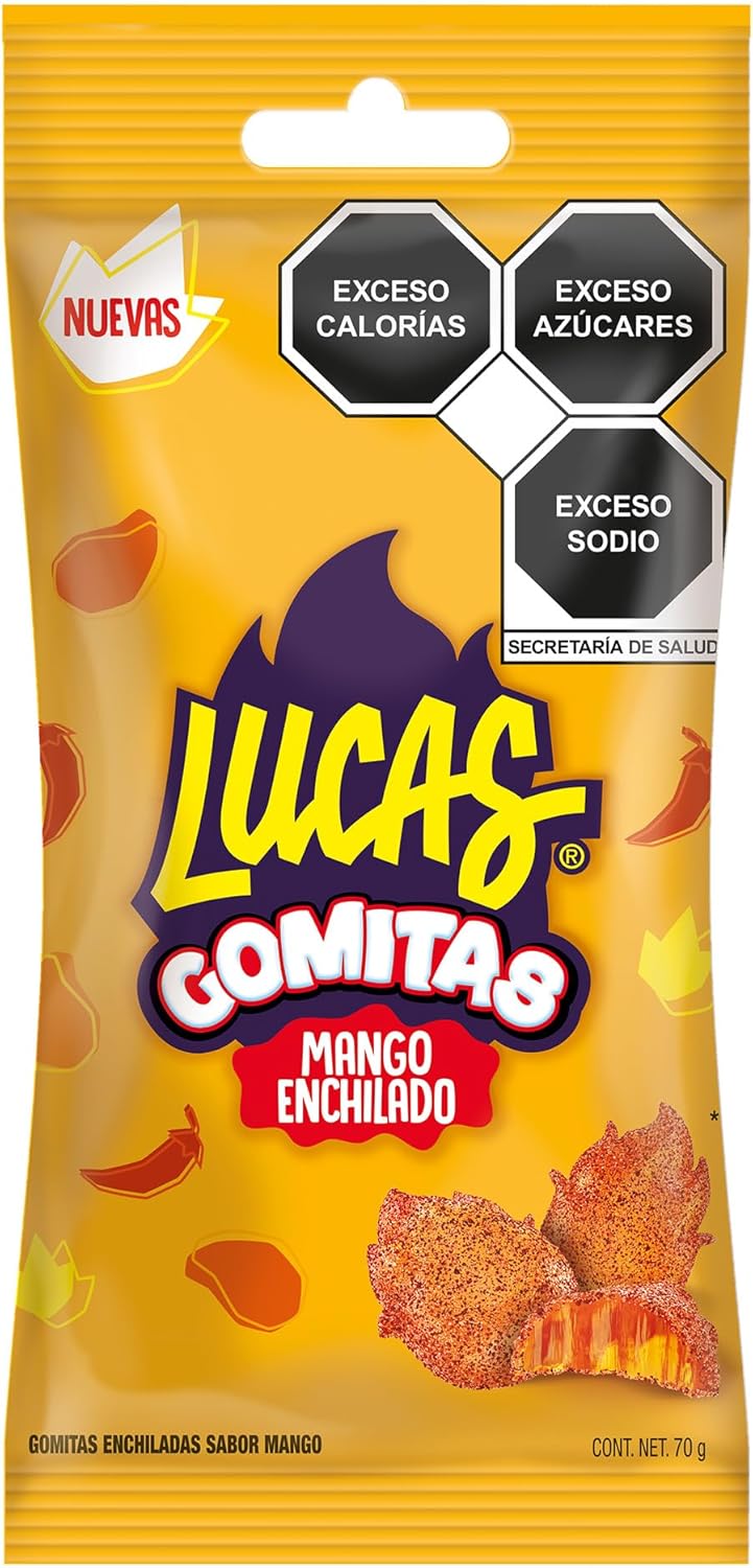 Gomitas Mango Enchilado Lucas 12 x 70 g