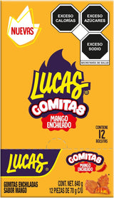 Gomitas Mango Enchilado Lucas 12 x 70 g