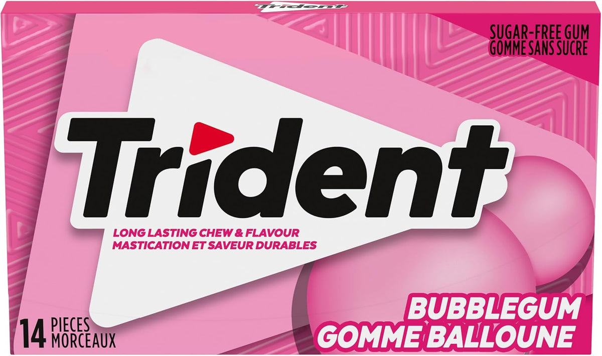Chicles sin Azúcar Bubblegum Trident 14 un