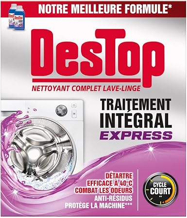 Limpia Lavadoras Tratamiento Express Integral Destop 2 x 250 ml