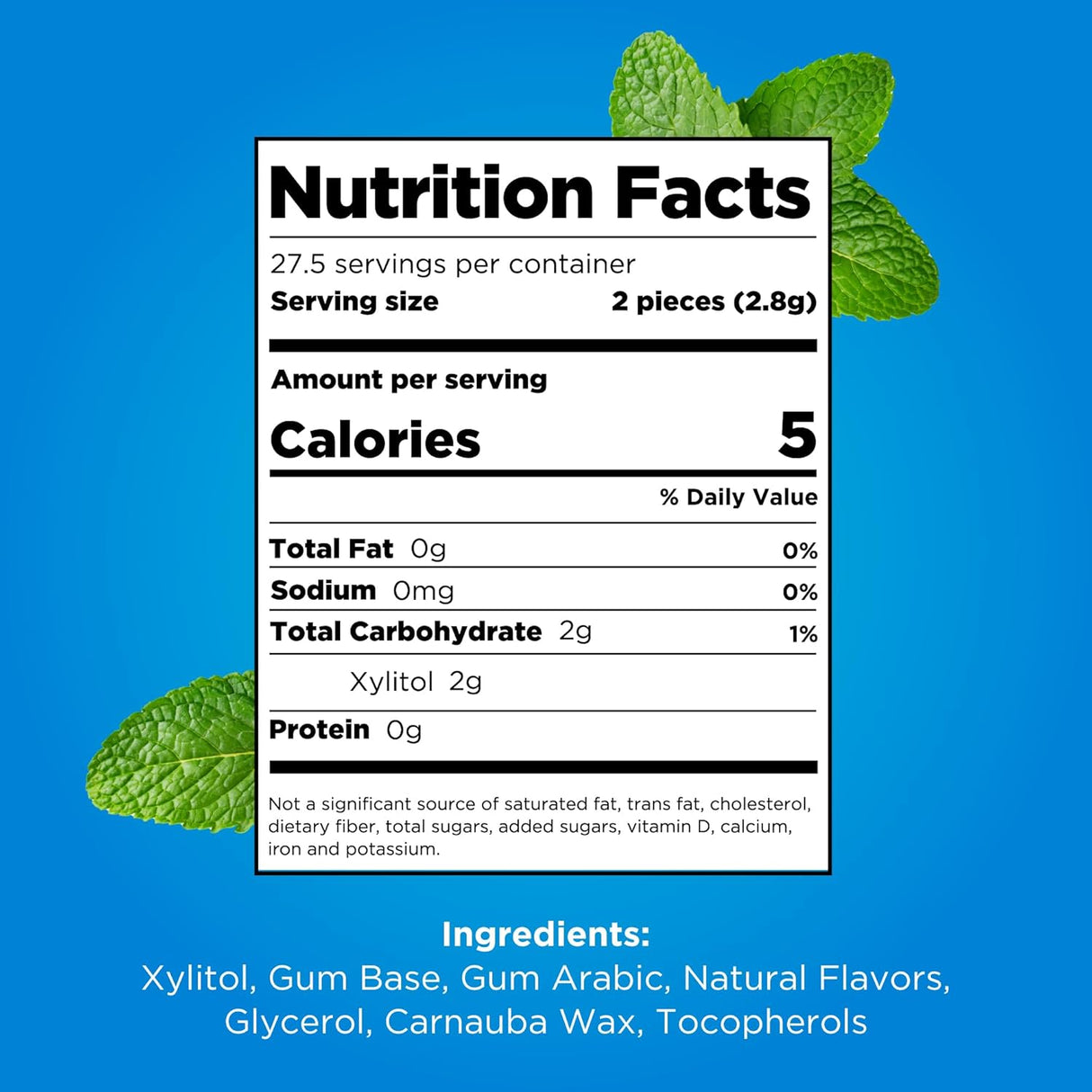 Chicles sin Azúcar Peppermint Pür 12 x 9 un