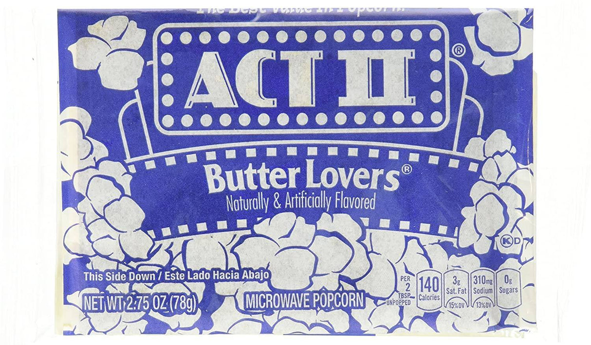 Cabritas para Microondas Butter Lovers ACT II 78 g