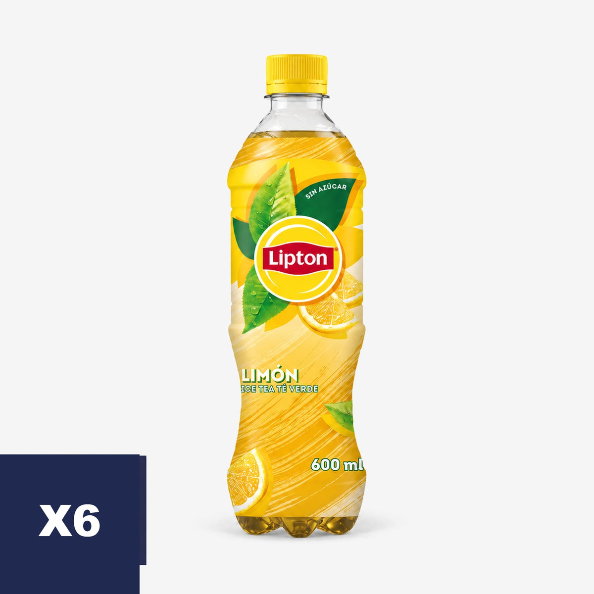 Té Helado Verde Limón Lipton 6 x 600 ml