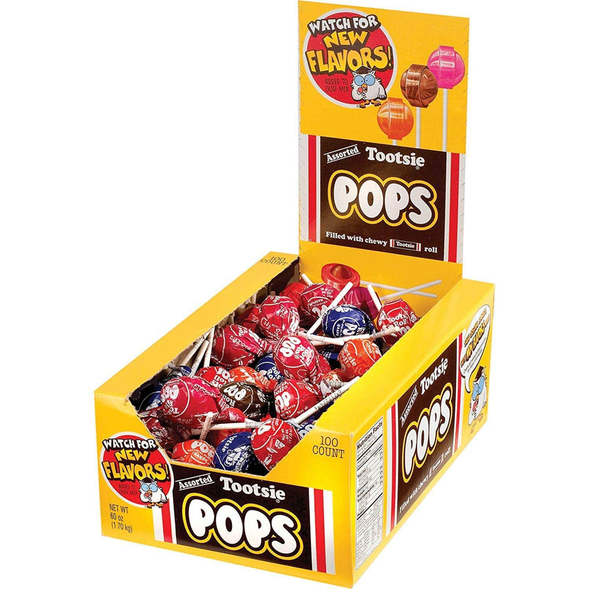 Chupetes Rellenos Surtidos Tootsie Pops 1.7 kg