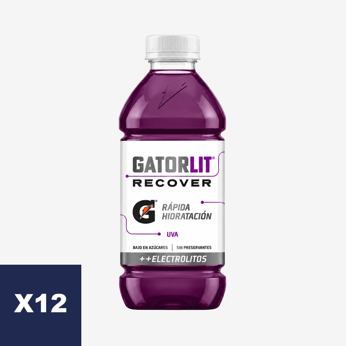 Bebida Isotónica Uva Gatorlit 12 x 591 ml