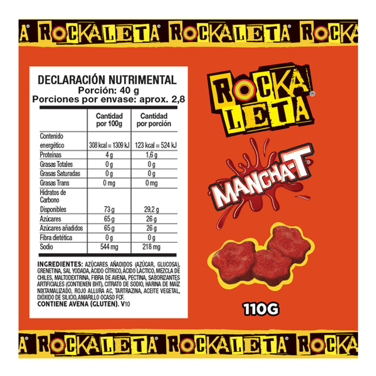 Gomitas Mancha-T Rockaleta 110 g