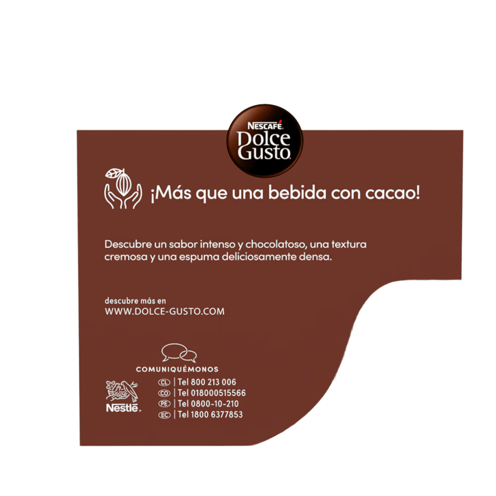 Cápsulas Dolce Gusto Chococino Nescafé 16 un