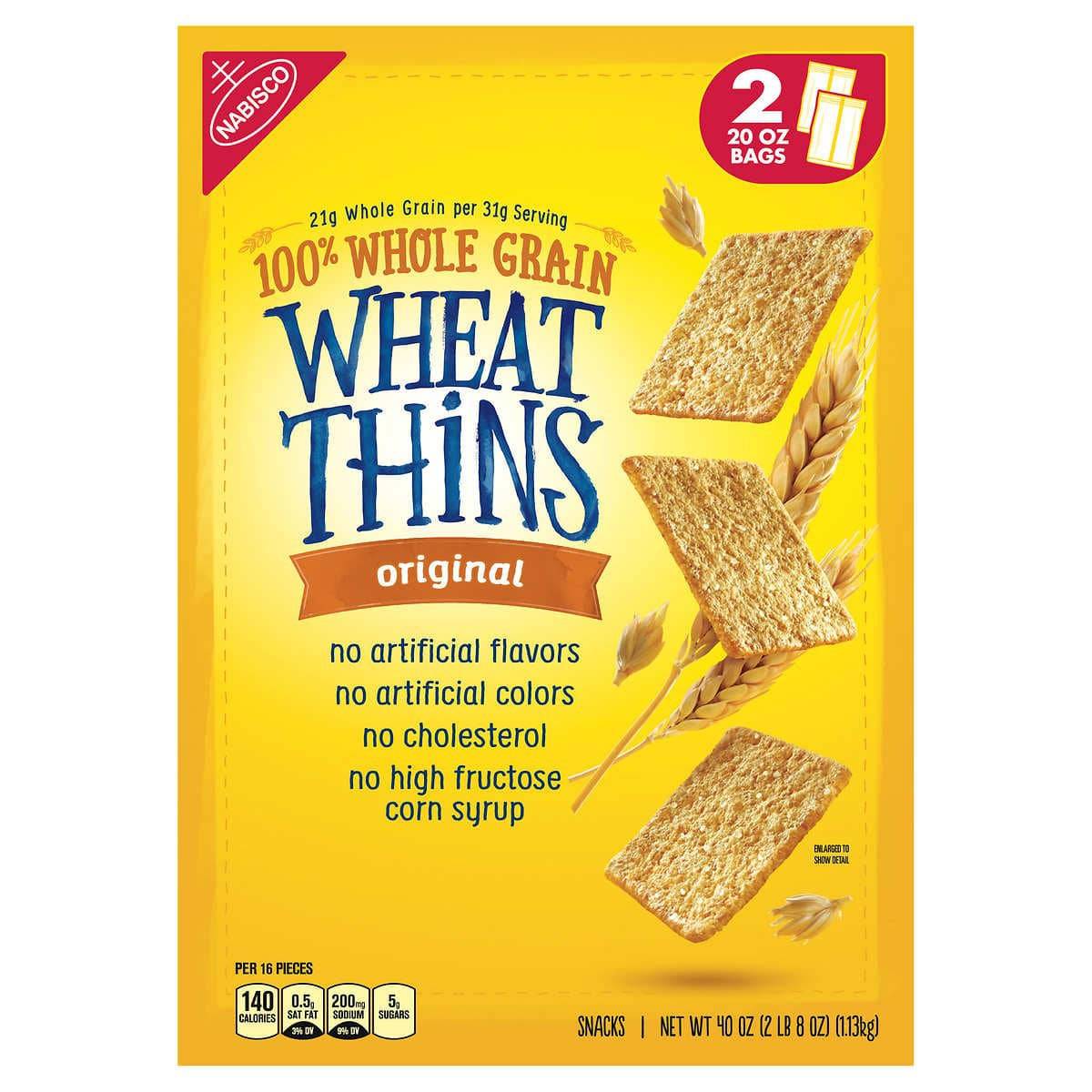 Galletas Wheat Thins Grano Entero Nabisco 2 un x 565 g