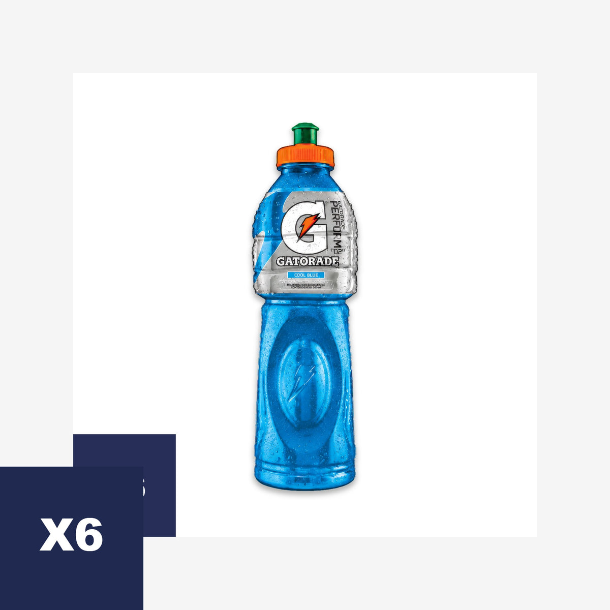 Bebida Isotónica Cool Blue Gatorade 6 un x 750 ml