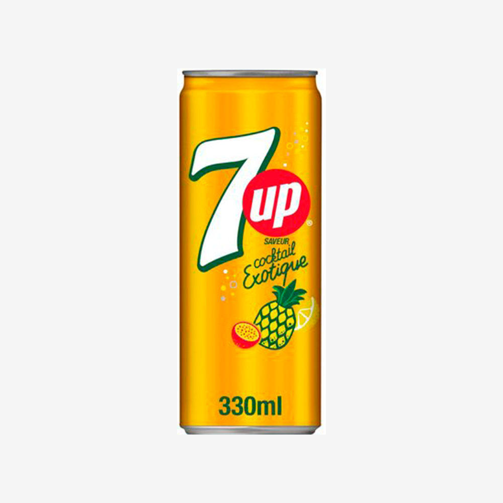 Bebida Cocktail Exotic Lata 7 Up 330 ml