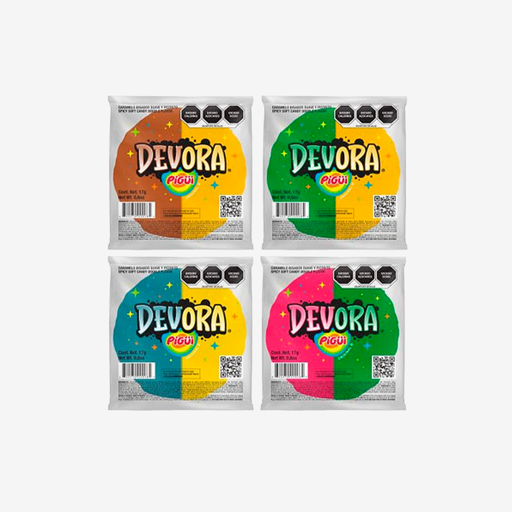Tira Caramelo Suave Devora Variedades Pigui 17 g