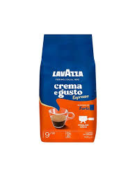Café Espresso Crema y Gusto Fuerte Grano Entero Lavazza  1 Kg