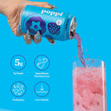 Bebida Prebiotic Wild Berry Lata Poppi 12 x 355 ml