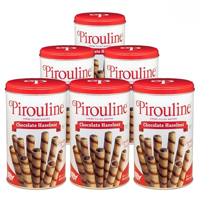 Obleas Rellenas de Chocolate con Avellanas Pirouline 6 x 400 g