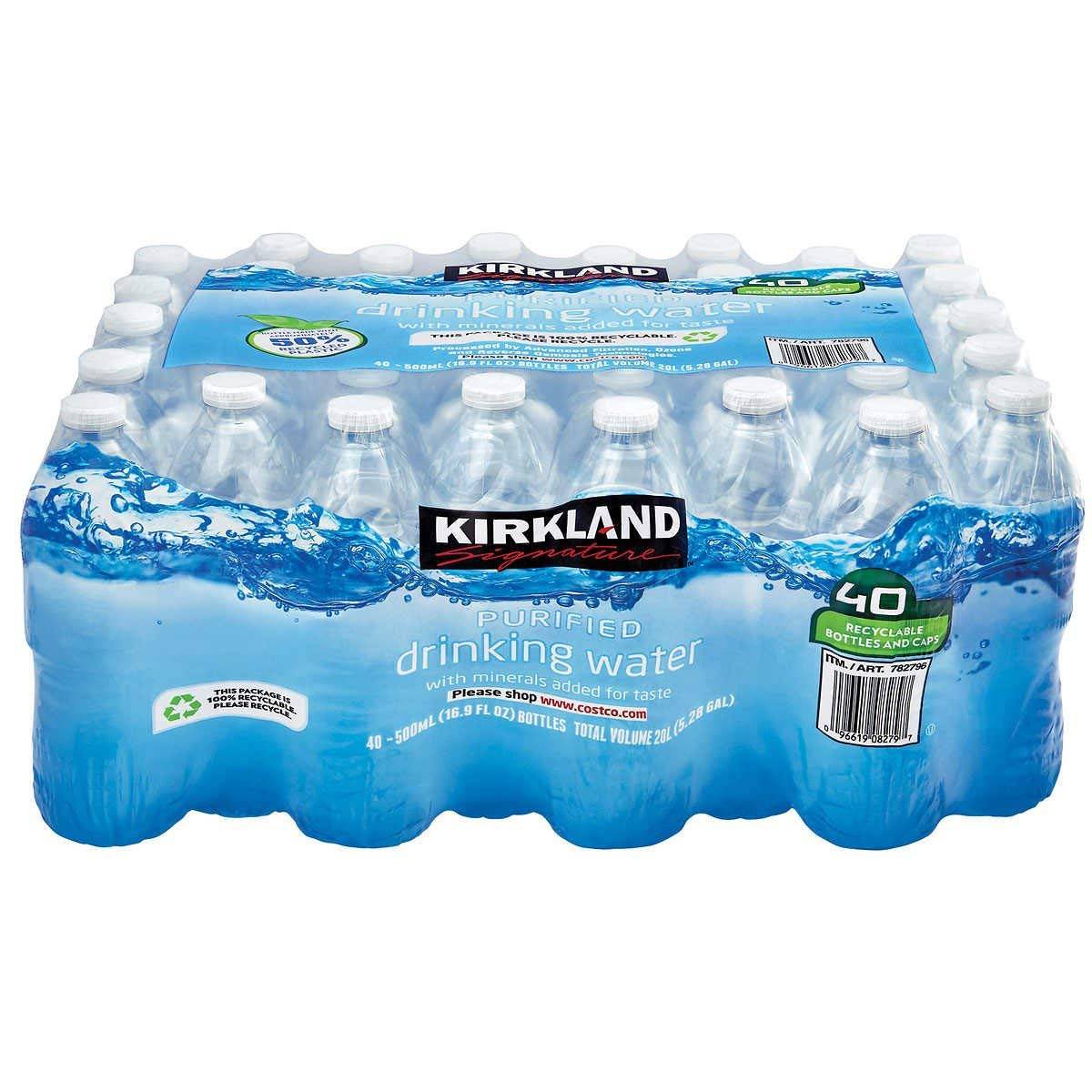 Agua Purificada Kirkland 40 un x 500 ml