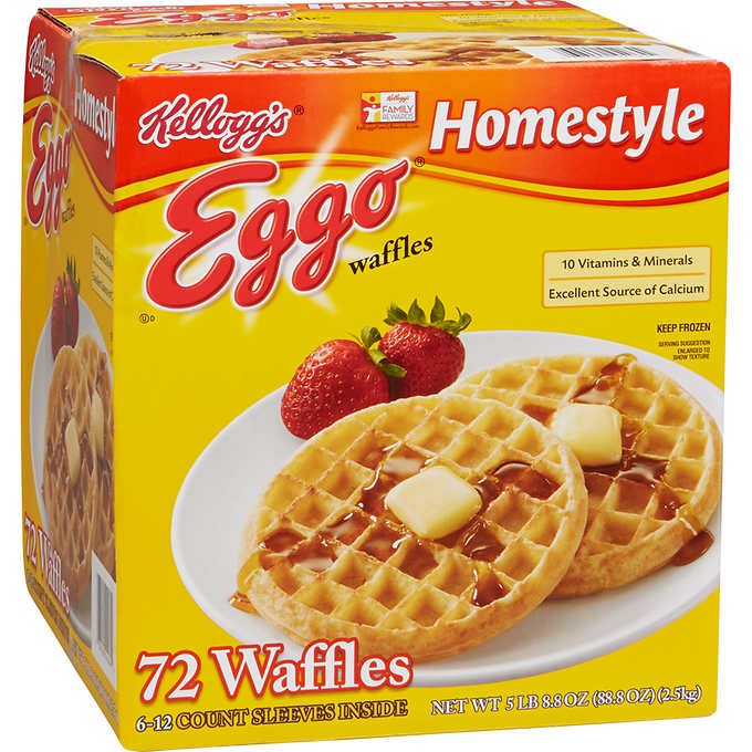 Waffles Eggo Congelados Kellogg's 2.5 kg