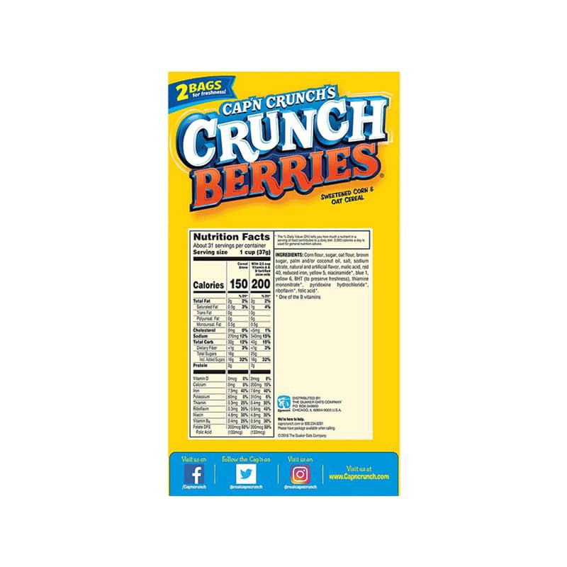 Cereal Berries Cap'n Crunch 2 un x 567 g