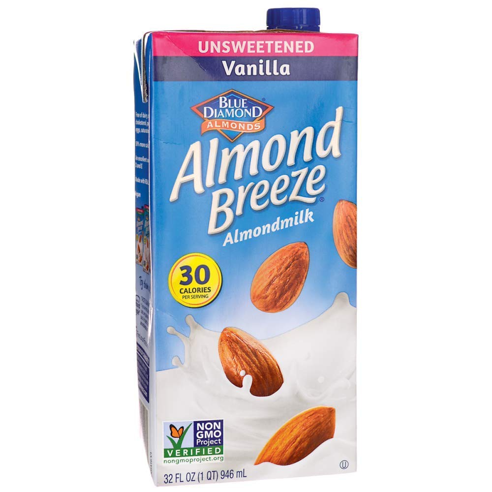 Bebida Vegetal de Almendras Vainilla Sin Endulzar Almond Breeze 6 un x 946 ml