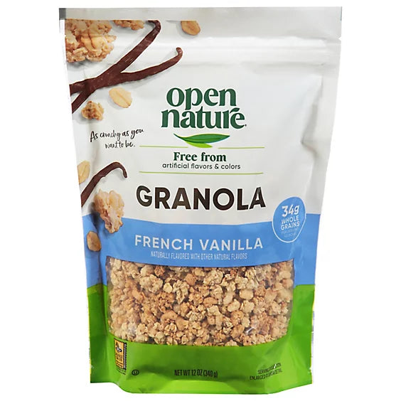 Granola Vainilla Francesa Open Nature 340 g