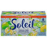 Agua Saborizada con Gas Lima Soleil 8 x 355 ml