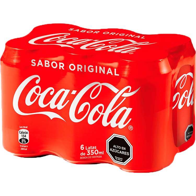 Bebidas Original Lata Coca-Cola 6 un x 350 ml