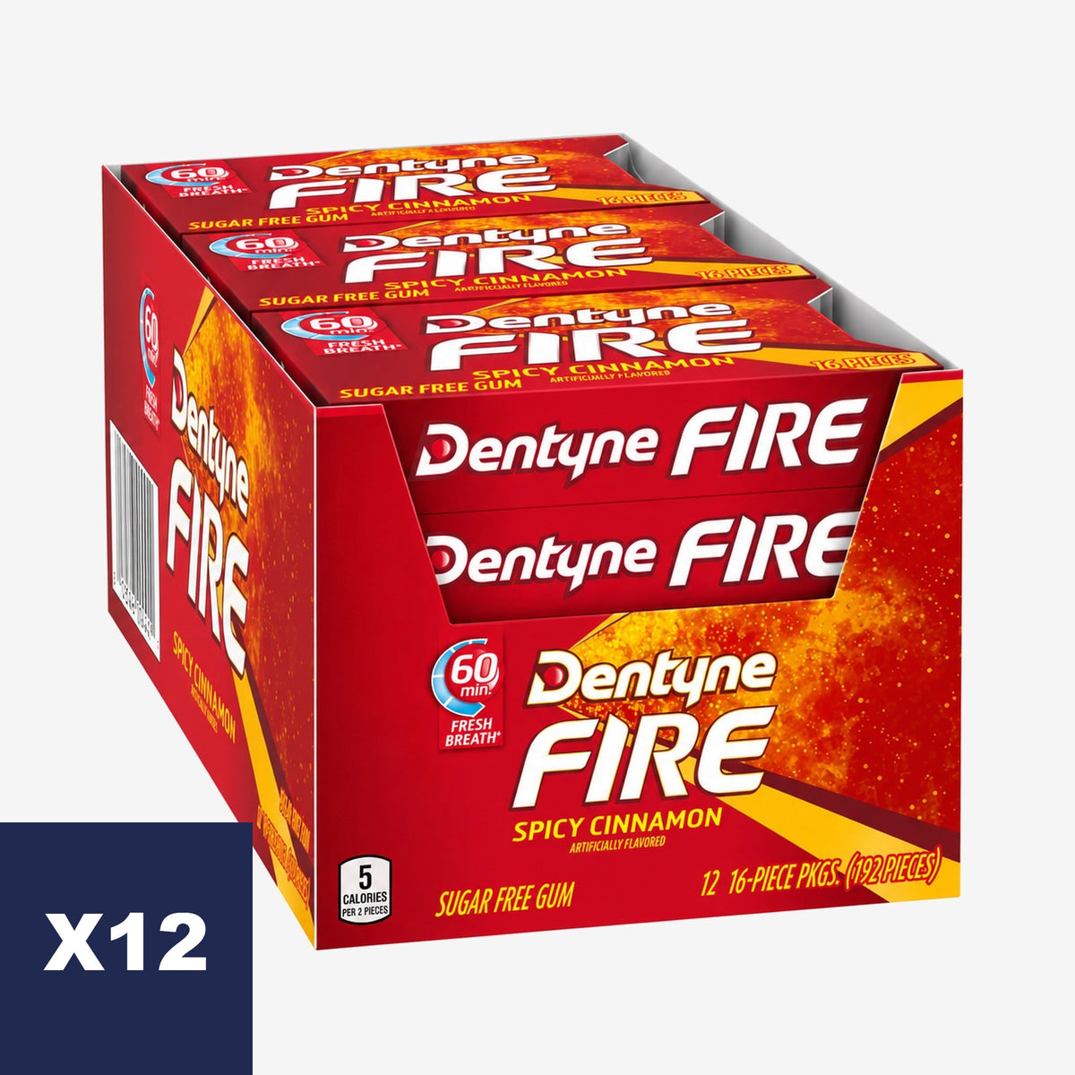 Chicles Fire sin Azúcar Canela Dentyne 12 un