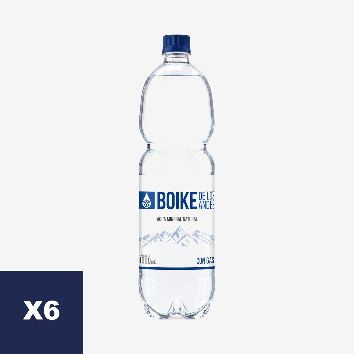 Agua Mineral con Gas Boike 6 x 1.6 L