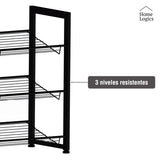 Rack Organizador Zapatos 3 Niveles Acero Home Logics 1 un