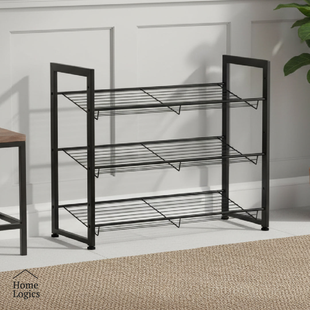 Rack Organizador Zapatos 3 Niveles Acero Home Logics 1 un