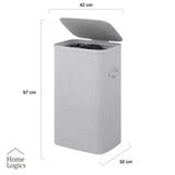 Canasto para Ropa Sucia 60L Home Logics 1 un