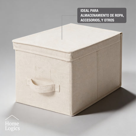 Caja de almacenamiento 30x40x25 cm Home Logics 1 un