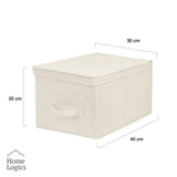 Caja de almacenamiento 30x40x25 cm Home Logics 1 un