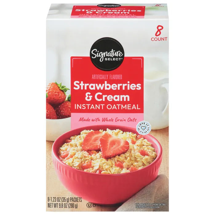 Avena Instantánea Frutilla Crema Signature Select 8 un