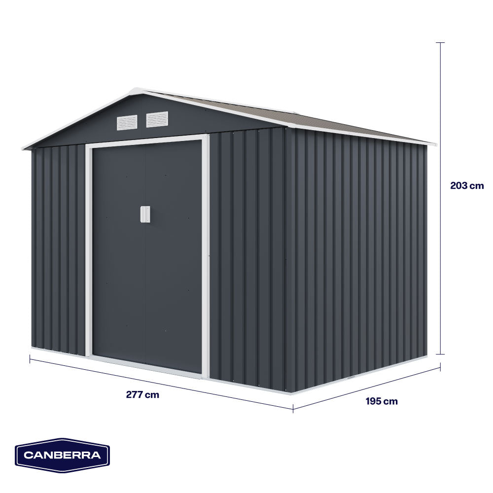Bodega Jardín Exteriores Gray C 277 x 195 x 203 cm Canberra 1 un