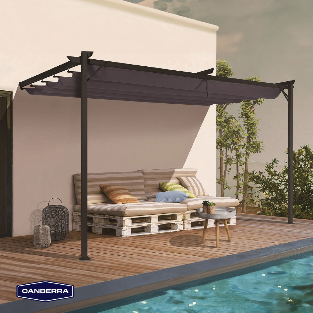 Pérgola Bioclimática Montaje Pared 4x2,7 m  Canberra 1 un