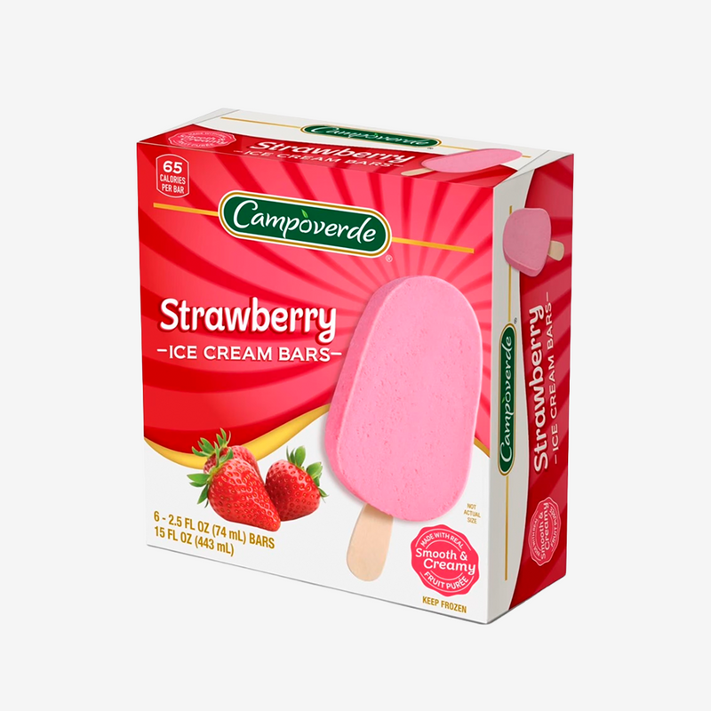 Helado Paleta Frutilla Campoverde 6 x 71 g